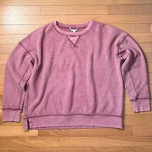 AE Dusty Rose Inside Out Sweatshirt Size XL